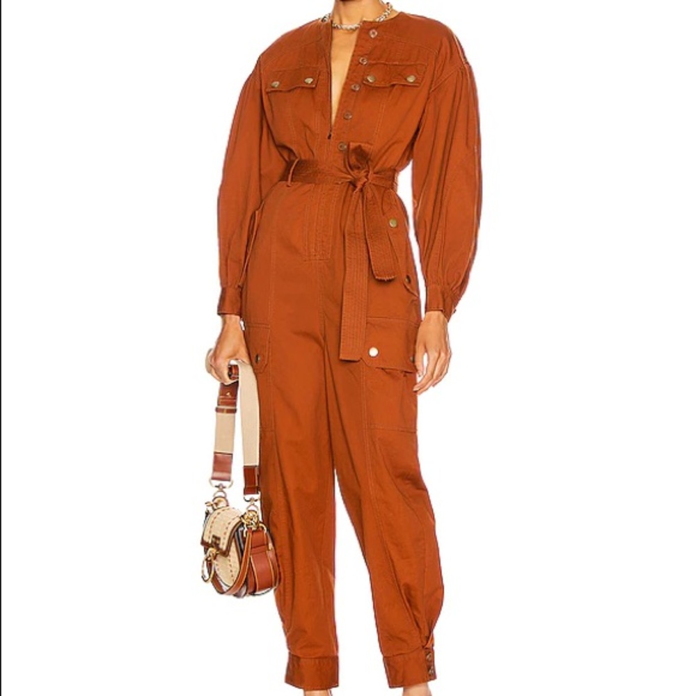 NWT Ulla Johnson Stearling Jumpsuit in Sienna